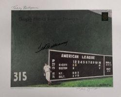 59% off Ted Williams Signed 16x20 - Green Diamond